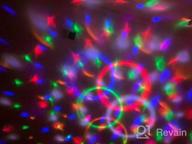 img 1 attached to Remote Controlled Lukasa Sound-Activated Disco Party Lights With 7 RGB Modes For Atmosphere, Strobe Light Effects, Ideal For Home Dance Room, DJ, Bar, Karaoke Nightclub, Xmas, Wedding, And Pub Shows review by David Will