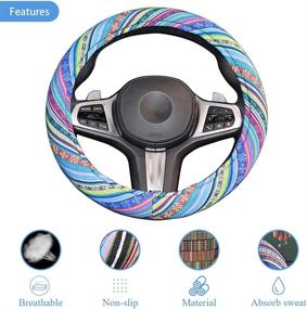 img 1 attached to Cute Steering Wheel Cover For Women Interior Accessories ... Steering Wheels & Accessories