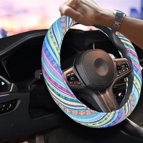 img 3 attached to Cute Steering Wheel Cover For Women Interior Accessories ... Steering Wheels & Accessories