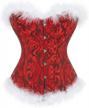get ready for a naughty christmas party with plus size santa costume corset bustier in red! logo