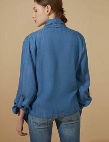 img 1 attached to Escalier Women'S Button Down Shirt Long Sleeve Casual Blouse Oversized Shirts With Pocket