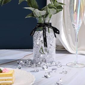 img 3 attached to 240 шт. 20 мм прозрачные акриловые бриллианты для наполнителей ваз - идеально подходят для свадеб, дней рождения, детских праздников и украшения дома!