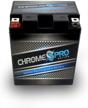 rechargeable replacement yb14a-a2 high performance power sports battery -chrome pro battery logo