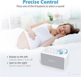 img 2 attached to 🔊 HOTT White Noise Sound Machine: 8 Soothing Sleep Sounds for Babies, Kids, and Adults