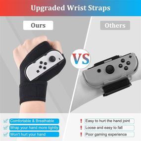 img 2 attached to Switch OLED Accessories Bundle - InnoAura 20 In 1 Kit: Wrist Straps, Carry Case, Joycon Charging Dock & More!