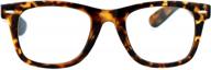 multi-focus progressive reading glasses with retro horn rim frame - sa106 logo