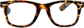 img 4 attached to Многофокусные прогрессивные очки для чтения с роговой оправой в стиле ретро - SA106