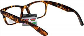 img 1 attached to Многофокусные прогрессивные очки для чтения с роговой оправой в стиле ретро - SA106