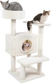 img 4 attached to 🐱 Hawsaiy 36″ Cat Tree Tower - Indoor Cat Furniture Condo with Sisal Scratching Posts and 2 Platforms