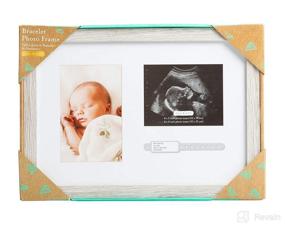 img 1 attached to 👶 Kate and Milo Rustic Bracelet ID, Sonogram Frame, and Pregnancy Keepsake Picture Frame for a Gender-Neutral Nursery Décor