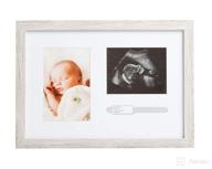 👶 kate and milo rustic bracelet id, sonogram frame, and pregnancy keepsake picture frame for a gender-neutral nursery décor логотип