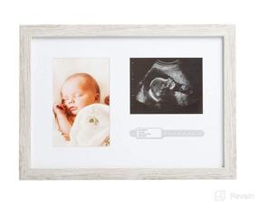 img 3 attached to 👶 Kate and Milo Rustic Bracelet ID, Sonogram Frame, and Pregnancy Keepsake Picture Frame for a Gender-Neutral Nursery Décor