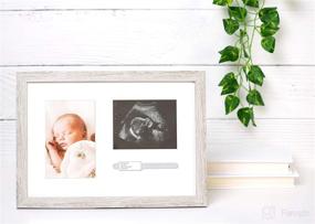 img 2 attached to 👶 Kate and Milo Rustic Bracelet ID, Sonogram Frame, and Pregnancy Keepsake Picture Frame for a Gender-Neutral Nursery Décor