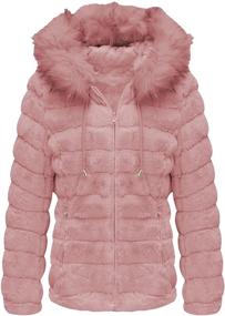 img 4 attached to Bellivera Womens Jacket Hooded Collar Women's Clothing ~ Coats, Jackets & Vests
