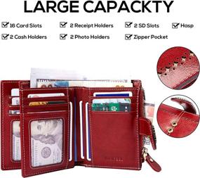 img 3 attached to 👜 INSIFEEL Genuine Leather Women's Bifold Wallet & Handbag: Stylish Wallets and Handbags at Wallets.com