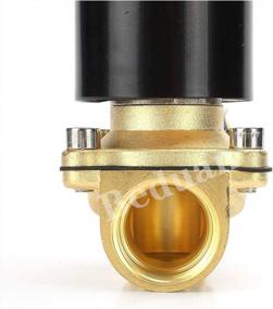 img 1 attached to 12V Brass Solenoid Valve, 3/4" Electric Air Valve For Water, Air, Gas, Fuel And Oil - Normally Closed By Beduan