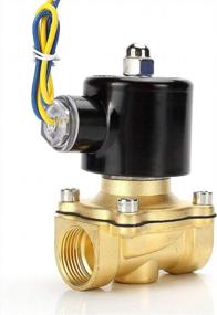 img 4 attached to 12V Brass Solenoid Valve, 3/4" Electric Air Valve For Water, Air, Gas, Fuel And Oil - Normally Closed By Beduan