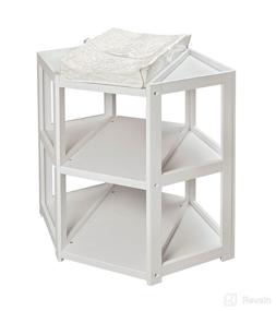 img 2 attached to 👶 Convenient Diaper Corner Baby Changing Table with Contoured Pad: The Ultimate Solution for Easy Diaper Changes