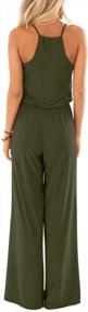 img 2 attached to Women'S Casual Sleeveless Jumpsuit With Wide Leg Pants, Spaghetti Straps And Loose Fit By Lacozy