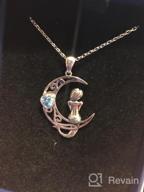 img 1 attached to Sterling Silver Mermaid Necklace with Crescent Moon Pendant - 🧜 Classic Sea Jewelry for Girls, Women, and Daughter - Christmas, Birthday Gifts review by Drake Burroughs