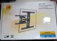 img 2 attached to 📺 NB North Bayou P7: Ultra-Sturdy Full Motion TV Wall Mount for 45”-75 inch Flat Screens - Swivel and Articulating Bracket with 100 lbs Load Capacity - VESA Compatible 200x200 Upto 600x400mm review by Adisorn Yang ᠌