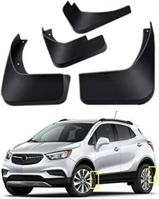 img 4 attached to 🚗 Набор крыльев отбрыскивателей Buick Encore 2013-2022 - передние и задние 4 шт. защитные крылья от грязи от TOPGRIL.