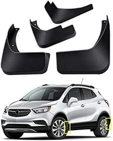 img 1 attached to 🚗 Набор крыльев отбрыскивателей Buick Encore 2013-2022 - передние и задние 4 шт. защитные крылья от грязи от TOPGRIL.