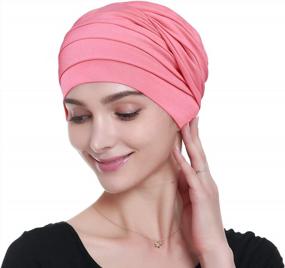 img 4 attached to Warm & Super Comfy Bamboo Chemo Headwear Head Wraps For Cancer Patients
