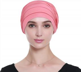 img 2 attached to Warm & Super Comfy Bamboo Chemo Headwear Head Wraps For Cancer Patients