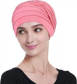 img 1 attached to Warm & Super Comfy Bamboo Chemo Headwear Head Wraps For Cancer Patients