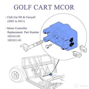 img 1 attached to 🏌️ Golf Cart MCOR Throttle Potentiometer Accelerator for Club Car DS & Carryall Electric Golf Carts (2001-2011) - MCOR Motor Controller Replacement Part 102101101 1021011-01