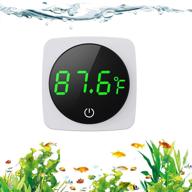 paizoo digital aquarium thermometer: led display, high accuracy, touch & sleep mode, temperature sensor for fish tank логотип