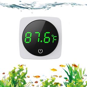 img 4 attached to PAIZOO Digital Aquarium Thermometer: LED Display, High Accuracy, Touch & Sleep Mode, Temperature Sensor for Fish Tank