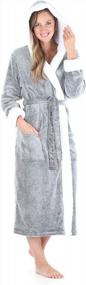 img 1 attached to Cozy Up With Sleepyheads Women'S Sherpa-Lined Hooded Bathrobe