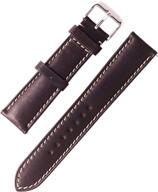 2 piece premium leather watch strap logo