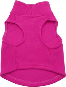 img 1 attached to YAODHAOD Dog Fleece Vest: Stylish Pink Cold Weather Sweater for Medium and Small Dogs