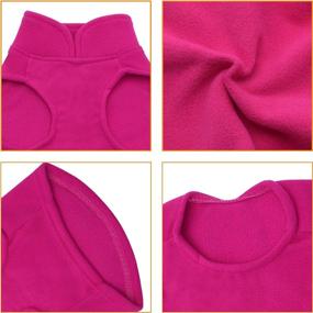 img 2 attached to YAODHAOD Dog Fleece Vest: Stylish Pink Cold Weather Sweater for Medium and Small Dogs