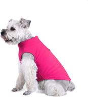 yaodhaod dog fleece vest: stylish pink cold weather sweater for medium and small dogs логотип