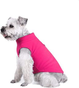 img 4 attached to YAODHAOD Dog Fleece Vest: Stylish Pink Cold Weather Sweater for Medium and Small Dogs