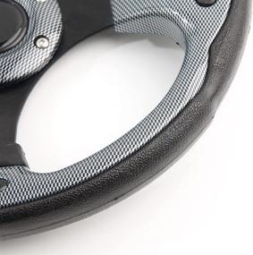 img 1 attached to 🏌️ Enhance Your Golf Cart with the Spaorcco Black Spokes Steering Wheel for Club Car DS, Precedent Tempo, EZGO RXV & TXT, and Yamaha Golf Carts