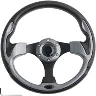 🏌️ enhance your golf cart with the spaorcco black spokes steering wheel for club car ds, precedent tempo, ezgo rxv & txt, and yamaha golf carts логотип