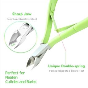 img 2 attached to Professional Cuticle Trimmer Set - 3 Pack Stainless Steel Cuticle Remover With Sharp Blades And Double Spring Clippers For Manicure And Pedicure Care - Xesscare Cuticle Nipper Set