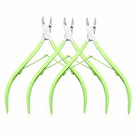 professional cuticle trimmer set - 3 pack stainless steel cuticle remover with sharp blades and double spring clippers for manicure and pedicure care - xesscare cuticle nipper set logo