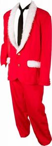 img 3 attached to Men'S Sexy Santa Suit Christmas Jacket, Tie & Pants Set - Magnificent Mr. Claus Costume