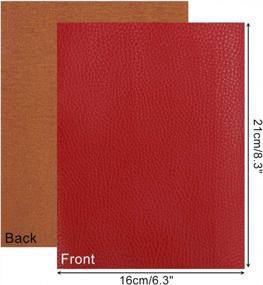 img 3 attached to SGHUO 15Pcs Faux Leather Sheets