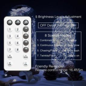 img 2 attached to Transform Your Space With GHUSTAR 200 LED Fairy Lights - Waterproof And Remote Controlled For Stunning Decor And Ambience