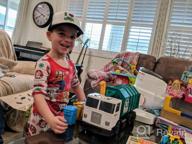 img 1 attached to 🚛 Fun and Funky Trash Garbage Trucks Hats & Caps for Boys - Waldeal Children's Accessories review by Paul Tucker