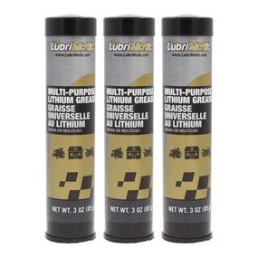 img 1 attached to 🧴 Plews & Edelmann LubriMatic 11312 Multi-Purpose Lithium Mini Grease Guns, 3 oz. Cartridges, Amber (3 Pack)