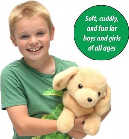 img 1 attached to DreamsBe Plush Golden Retriever And Puppies - Perfect Labrador Gift For Kids Aged 3-9!