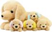 dreamsbe plush golden retriever and puppies - perfect labrador gift for kids aged 3-9! logo